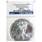 2011-S American Silver Eagle NGC MS70 ER