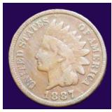1887 Indian Head Cent