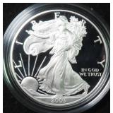 2003 PROOF American Silver Eagle with Felt Box