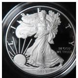2019 PROOF American Silver Eagle with Felt Box