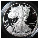 2014 PROOF American Silver Eagle with Felt Box
