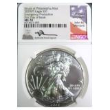 2020 American Silver Eagle NGC MS70 FDOI