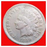 1869 Indian Head Cent