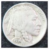 1934-D Buffalo Nickel
