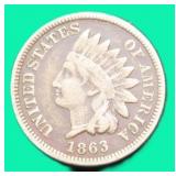 1863 Indian Head Cent