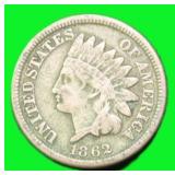 1862 Indian Head Cent