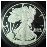 2011 Proof American Silver Eagle with Both