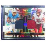 #38/75 Austin Ekeler Select Double Patch Card