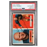 SIGNED 1957 TOPPS #21 DAVE HANNER PSA AUTH 5