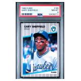 1989 FLEER #196 GARY SHEFFIELD (RC) PSA 8