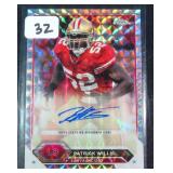 SIGNED Patrick Willis Topps Football Card HOF