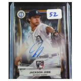 #20/75 Jackson Jobe Signed Rookie Card, Tigers