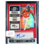 #45/125 Marvin Mims SIGNED ROOKIE CARD