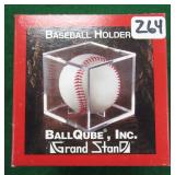 BallQube Grand Stand Baseball Holder, UNUSED