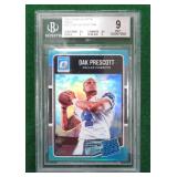 Dak Prescott 2016 Optic Aqua (RC) Beckett 9