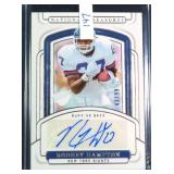 #43/99 Rodney Hampton SIGNED National Treasures
