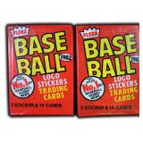(2) Unopened 1982 Fleer Baseball Packs