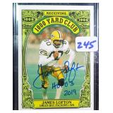 James Lofton Signed Football Card w/ Inscriptions