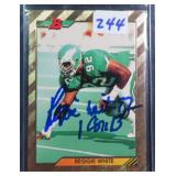 Reggie White Signed Football Card, Estate Find