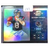 #20/25 David Carr SIGNED 2023 Contenders Optic