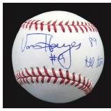 Von Hayes Signed OMLB with James Spence COA