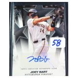 Joey Bart Signed Baseball Card,