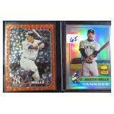 TWO (2) Austin Wells ROOKIE CARDS, Yanks