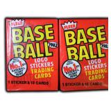 (2) Unopened 1982 Fleer Baseball Packs