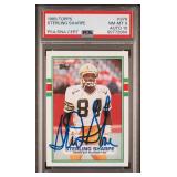 POP 3/18 Sterling Sharpe Signed (RC) PSA 8 Auto 10