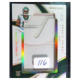 #3/10 2024 Immaculate Malachi Corley Rookie Helmet