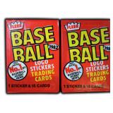 (2) Unopened 1982 Fleer Baseball Packs