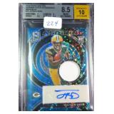 POP 2/1 Jayden Reed RPA! Signed Relic (RC) 8.5/10