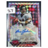 SIGNED Brad Johnson Topps Football Card