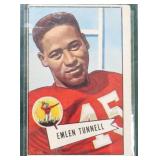 Emlen Tunnell 1952 Bowman Football Card HOF