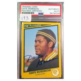 DAVE ROBINSON SIGNED Packers Card PSA Auth.