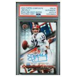 #12/15 Jim Kelly SIGNED Topps POP 1/0 PSA 8 Auto