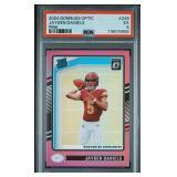 2024 OPTIC #248 JAYDEN DANIELS PINK (RC) PSA 5