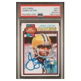 SIGNED 1979 TOPPS #310 JAMES LOFTON (RC) PSA 7/9