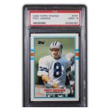1989 Troy Aikman Rookie Card PSA 9