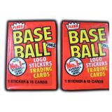 (2) Unopened 1982 Fleer Baseball Packs