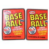 (2) Unopened 1982 Fleer Baseball Packs