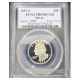 1997-S Silver Washington Quarter PCGS PR69DCAM