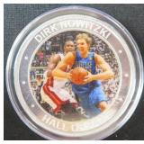 Silver Plated Dirk Nowitzki Legacy Coin