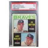 1964 TOPPS #94 BRAVES ROOKIES PSA 7
