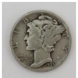 1935 Silver Mercury Dime, $5.79 Melt Value