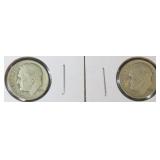 $11.72 Melt 1-1-26: (2) 1950-D Silver Dimes