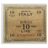 1943 A Italy Ten Lire