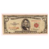 1953 A $5 U.S. Note