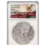 2017 American Silver Eagle NGC MS70 First Releases