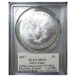 $87.84 Melt Value 1-13-26: 2017 Silver Eagle PCGS